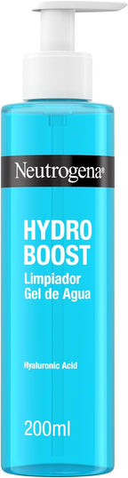 Neutrogena Hydro Boost Water Gel Cleanser (1 x 200 ml), Facial Cleansing Gel to Remove Makeup and Dirt, Hydrating Cleanser with Hyaluronic Acid