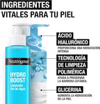 Neutrogena Hydro Boost Water Gel Cleanser (1 x 200 ml), Facial Cleansing Gel to Remove Makeup and Dirt, Hydrating Cleanser with Hyaluronic Acid
