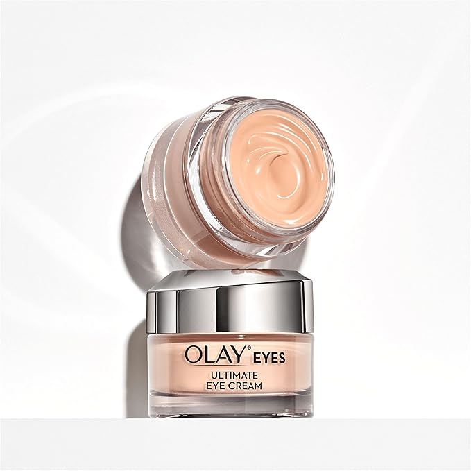 Olay Eyes Ultimate Eye Cream for Dark Circles, Wrinkles, and Puffiness | 3-in-1 Technology | Anti-Aging | Daily Use | With Peptides and Vitamins | For a Younger-Looking Eye Area | 15 ml