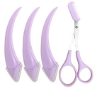 Eyebrow Scissors Set – 4-Piece Personal Grooming Kit for Precise Eyebrow Shaping