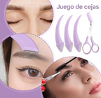 Eyebrow Scissors Set – 4-Piece Personal Grooming Kit for Precise Eyebrow Shaping