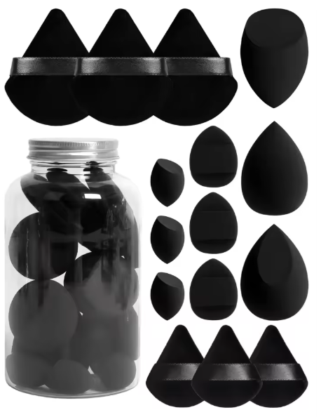 15-Piece Spring Beauty Sponge Set | Perfect for Powder & Foundation Blending