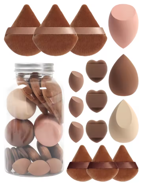15-Piece Spring Beauty Sponge Set | Perfect for Powder & Foundation Blending
