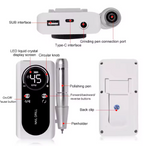 Professional 45,000 RPM portable electric nail drill, rechargeable low-noise nail file grinder for manicure salon use