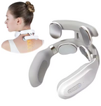 Neck massager machine, with 4 heating modes for head and neck protection, lightweight vibration compression device for breathing support, cervical spine massager