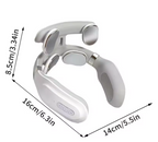 Neck massager machine, with 4 heating modes for head and neck protection, lightweight vibration compression device for breathing support, cervical spine massager