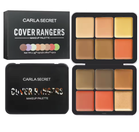 12-Color All-in-One Makeup Palette | Contour, Highlight, Blush & Concealer in One Box