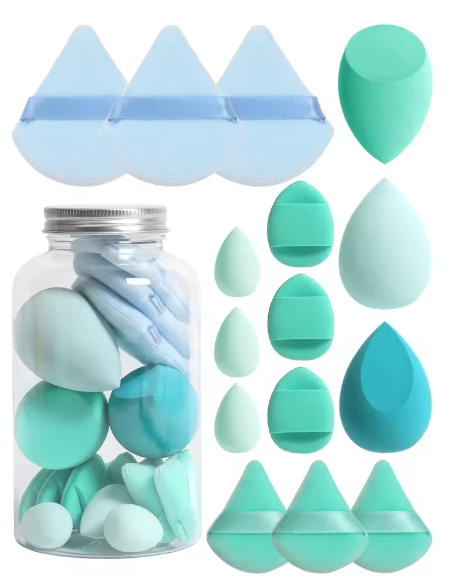15-Piece Spring Beauty Sponge Set | Perfect for Powder & Foundation Blending