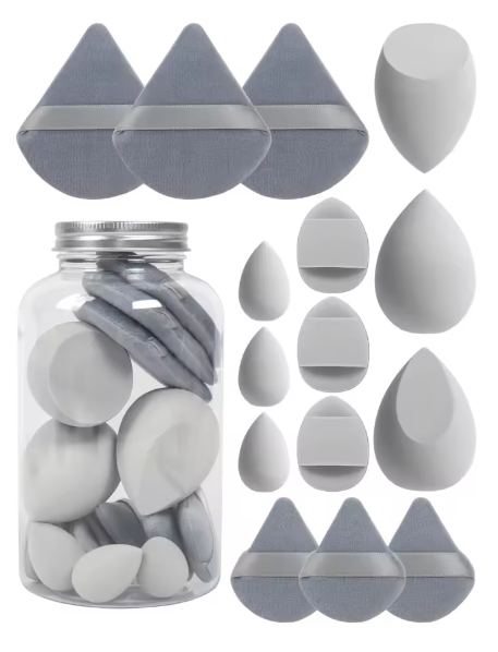 15-Piece Spring Beauty Sponge Set | Perfect for Powder & Foundation Blending