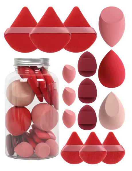 15-Piece Spring Beauty Sponge Set | Perfect for Powder & Foundation Blending