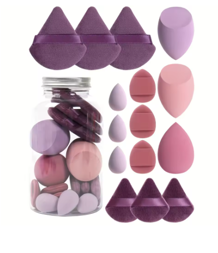 15-Piece Spring Beauty Sponge Set | Perfect for Powder & Foundation Blending
