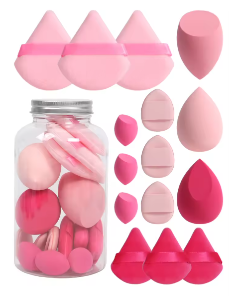 15-Piece Spring Beauty Sponge Set | Perfect for Powder & Foundation Blending