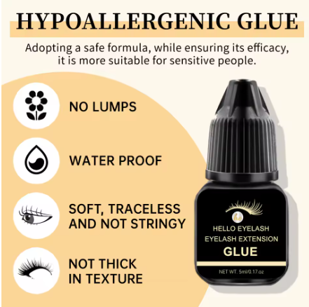 Eyelash Extension Kit – Individual Lashes with Glue & Cream Remover