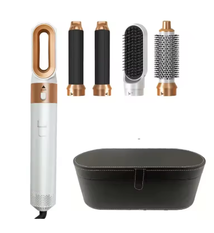 5-in-1 Hair Dryer Brush Set – Professional Hot Air Styler, Curler & Straightener for Home Use