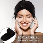 Adjustable wide headband for women: a great cosmetic accessory for yoga, sports, spa, bath, shower, makeup, and face washing