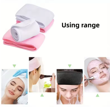 Adjustable wide headband for women: a great cosmetic accessory for yoga, sports, spa, bath, shower, makeup, and face washing