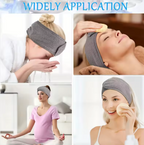 Adjustable wide headband for women: a great cosmetic accessory for yoga, sports, spa, bath, shower, makeup, and face washing