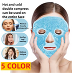 New SPA hot and cold ice full-face eye mask, ice pack for sleeping that reduces facial puffiness and dark circles, gel bead compress for women
