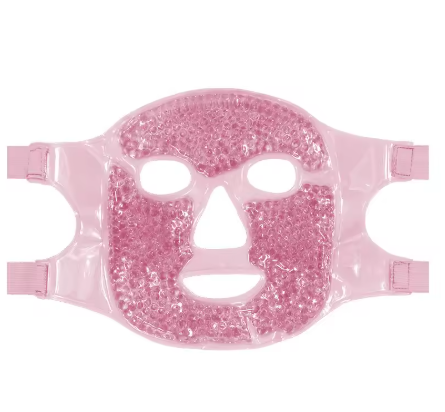 New SPA hot and cold ice full-face eye mask, ice pack for sleeping that reduces facial puffiness and dark circles, gel bead compress for women