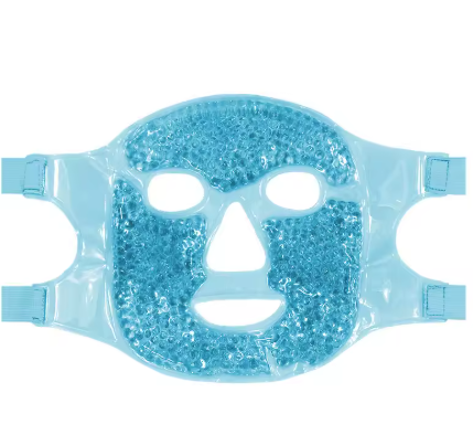 New SPA hot and cold ice full-face eye mask, ice pack for sleeping that reduces facial puffiness and dark circles, gel bead compress for women