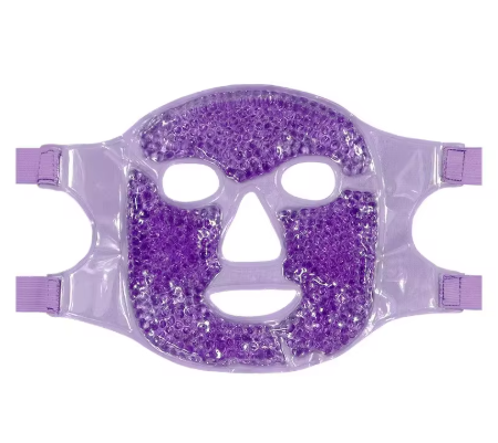 New SPA hot and cold ice full-face eye mask, ice pack for sleeping that reduces facial puffiness and dark circles, gel bead compress for women