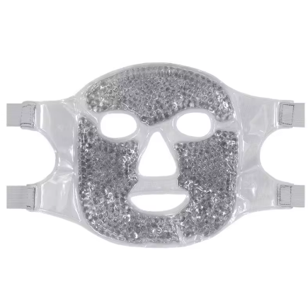 New SPA hot and cold ice full-face eye mask, ice pack for sleeping that reduces facial puffiness and dark circles, gel bead compress for women