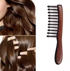 Wide-tooth comb for women and girls, natural meridian massage, anti-static, snag-free, suitable for straight or curly hair