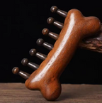 Wide-tooth comb for women and girls, natural meridian massage, anti-static, snag-free, suitable for straight or curly hair