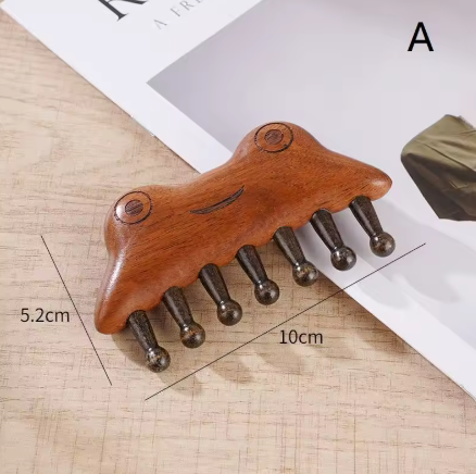 Wide-tooth comb for women and girls, natural meridian massage, anti-static, snag-free, suitable for straight or curly hair