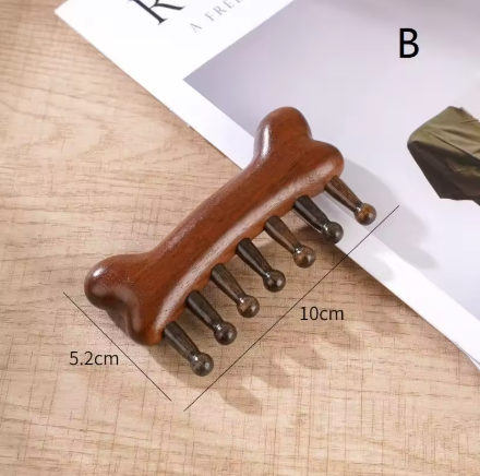 Wide-tooth comb for women and girls, natural meridian massage, anti-static, snag-free, suitable for straight or curly hair