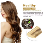 Pink hot comb, electric hot comb for heating and pressing, hair straightening iron for wigs and beards, styling tool for wet and dry hair