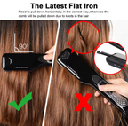 Professional hair straightener, steam flat iron, straightening brush, electric hair brushes, ceramic tourmaline steam straighteners